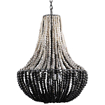 Люстра каплевидной формы украшенная круглыми бусинами Gradient Chandelier Black White варинант исполнения - 2 | Loft Concept в Орле