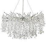 Люстра с хрустальными подвесками на металлических ветках Fairytree Light Silver Chandelier 18 варинант исполнения - 1 | Loft Concept в Орле