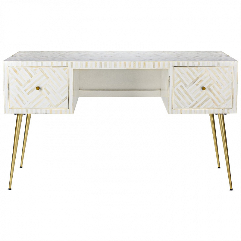 Стол Cream Indian Bone Inlay table Кремовый Стол Cream Indian Bone Inlay table Кремовый в Орле | Loft Concept