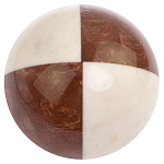 Шар декоративный из натуральных камней Лемезит и Мрамор Белый Natural Stone Spheres варинант исполнения - 3 | Loft Concept в Орле