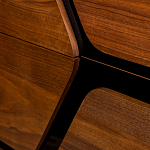 Высокий комод с узором из шпона на фасаде Sahara варинант исполнения - 5 | Loft Concept в Орле