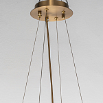 Люстра подвесная круглая с овальными подвесками из стекла дымчатого цвета Harlow Crystal Round варинант исполнения - 5 | Loft Concept в Орле