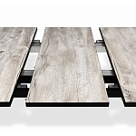 Стол обеденный раздвижной с прямоугольной бежевой столешницей Magali варинант исполнения - 6 | Loft Concept в Орле