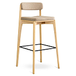 Барный стул из массива ясеня Elegant Ash Shape варинант исполнения - 3 | Loft Concept в Орле