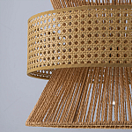 Подвесной светильник с абажуром из натуральных материалов Light Inside the Cell варинант исполнения - 9 | Loft Concept в Орле