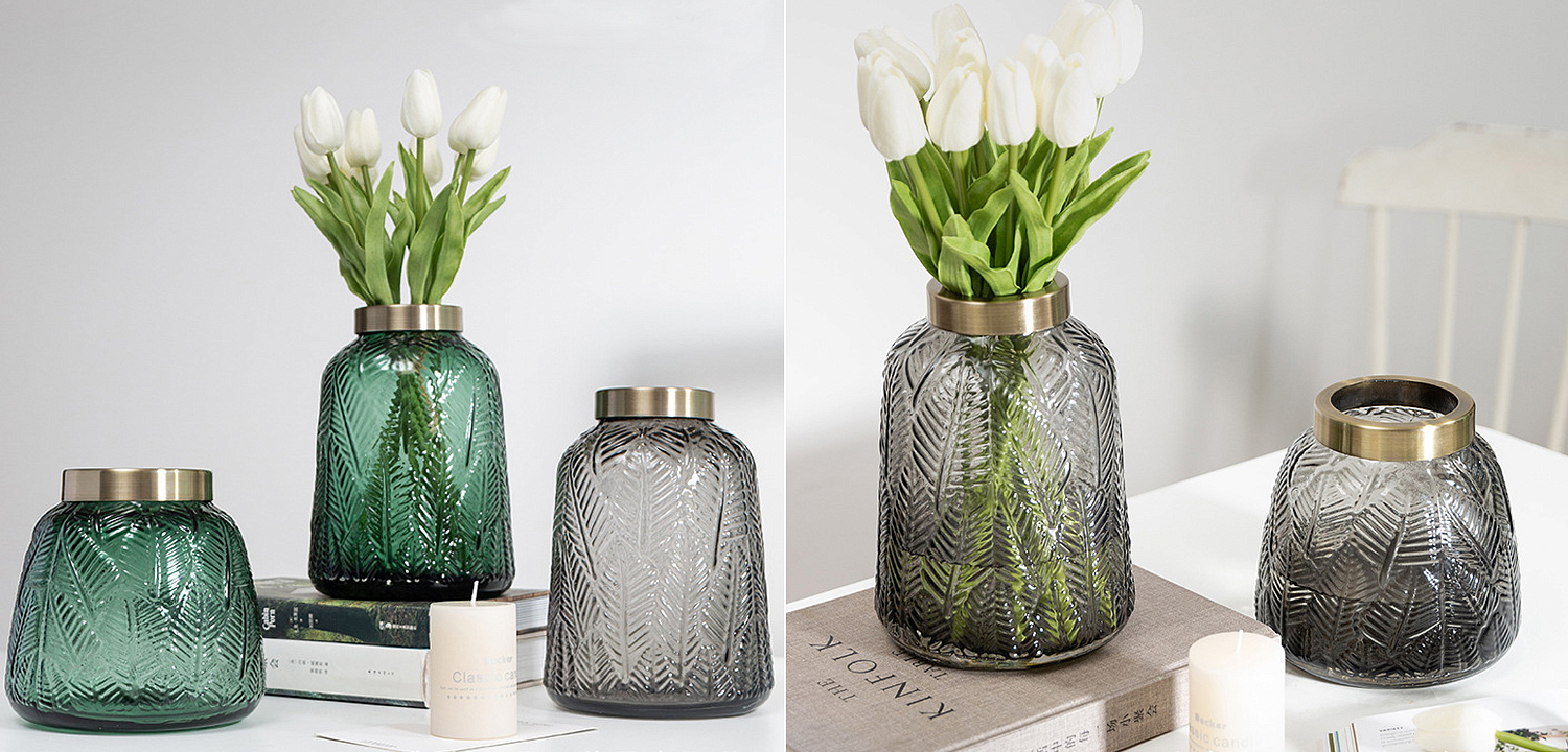 Ваза Grey Vase Golden Throat high Ваза Grey Vase Golden Throat high - Loft-Concept в Орле