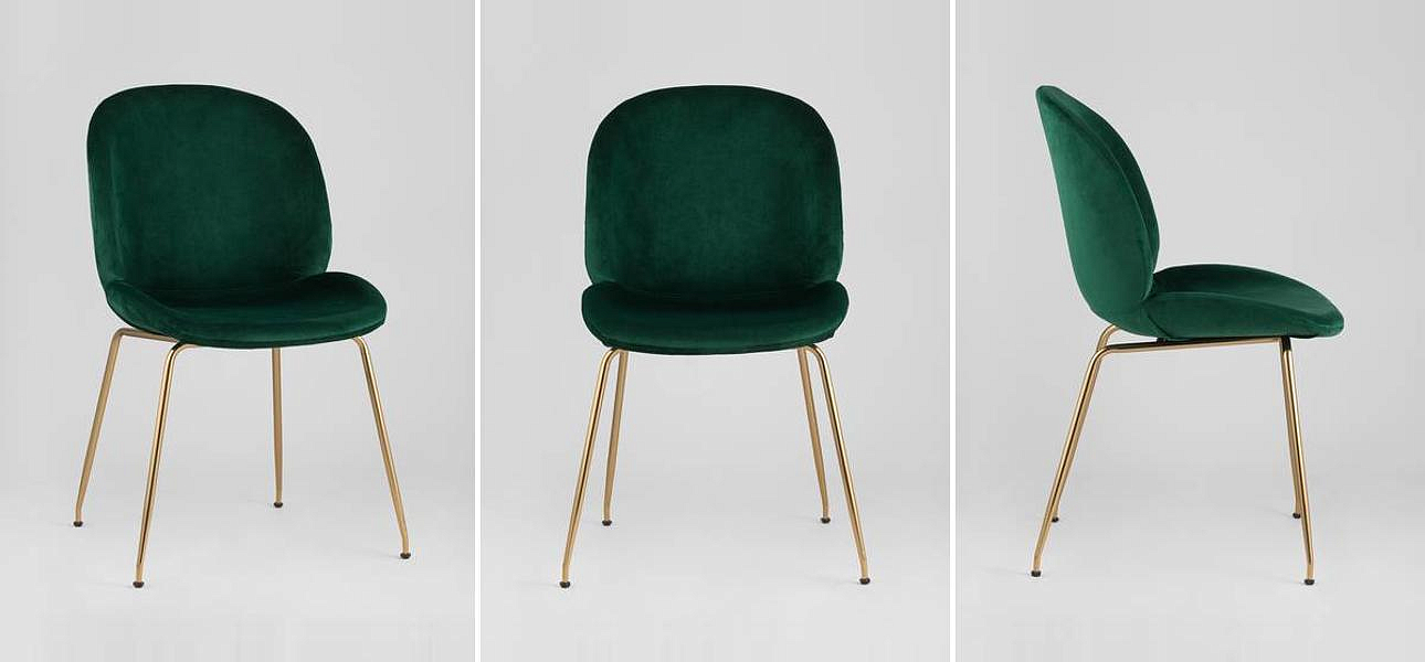 Стул Зеленый Велюр Vendramin Chair Стул Зеленый Велюр Vendramin Chair - Loft-Concept в Орле