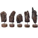 Декоративная статуэтка из дерева Будда Buddha Wooden Statuette варинант исполнения - 6 | Loft Concept в Орле