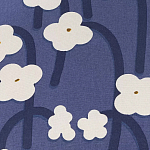 Подушка декоративная синяя с цветочным принтом Blossom Essence Emily варинант исполнения - 3 | Loft Concept в Орле