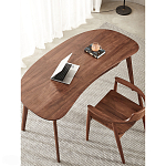 Стол рабочий округлой формы с ящиком  Working Moonnut Table варинант исполнения - 6 | Loft Concept в Орле