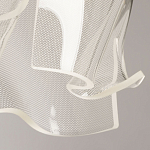 Подвесной светильник цилиндрической формы с прозрачным волнистым плафоном Wave Line варинант исполнения - 8 | Loft Concept в Орле