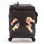 Чемодан дорожный SELETTI Travel Kit Trolley Lipstick Black варинант исполнения - 1 | Loft Concept в Орле