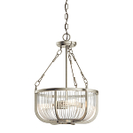 Люстра подвесная с чашеобразным плафоном из прозрачных стеклянных прутьев Kichler варинант исполнения - 1 | Loft Concept в Орле