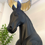 Horse Statue Floor Lamp Большой светильник Черная Лошадь варинант исполнения - 4 | Loft Concept в Орле