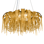 Люстра круглая подвесная с металлическими дугами и длинными цепочками 80 см Atlantis Chain варинант исполнения - 15 | Loft Concept в Орле