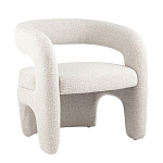 Кресло дизайнерское для лаунж зоны жемчужного цвета Pearl Lounge варинант исполнения - 10 | Loft Concept в Орле