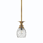 Подвесной светильник цвета латунь с прозрачнымплафоном в форме ананаса Hinkley варинант исполнения - 1 | Loft Concept в Орле