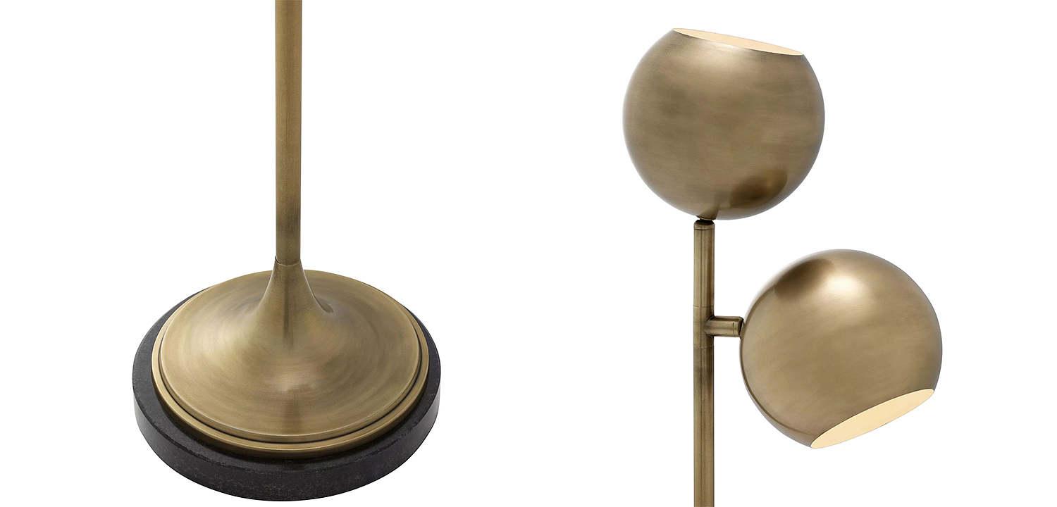Торшер Eichholtz Floor Lamp Compton Brass Торшер Eichholtz Floor Lamp Compton Brass - Loft-Concept в Орле