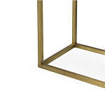 Консоль прямоугольная на золотом каркасе с 2-мя ящиками Warwick варинант исполнения - 3 | Loft Concept в Орле