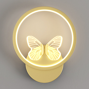 Бра Butterfly Gold Circle Wall Lamp