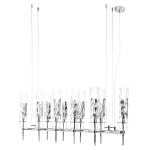 Люстра подвесная прямоугольная с 10-ю цилиндрическими плафонами LIAISON варинант исполнения - 5 | Loft Concept в Орле