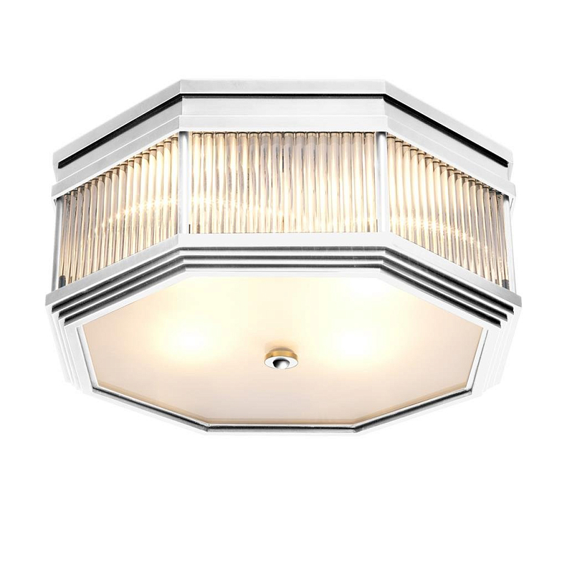 Потолочный светильник Ceiling Lamp Bagatelle Nickel Никель Прозрачное Стекло Потолочный светильник Ceiling Lamp Bagatelle Nickel Никель Прозрачное Стекло в Орле | Loft Concept