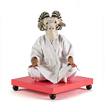 Дизайнерский кофейный стол на круглых ножках Poltronova T02 Pink Coffee Table варинант исполнения - 4 | Loft Concept в Орле