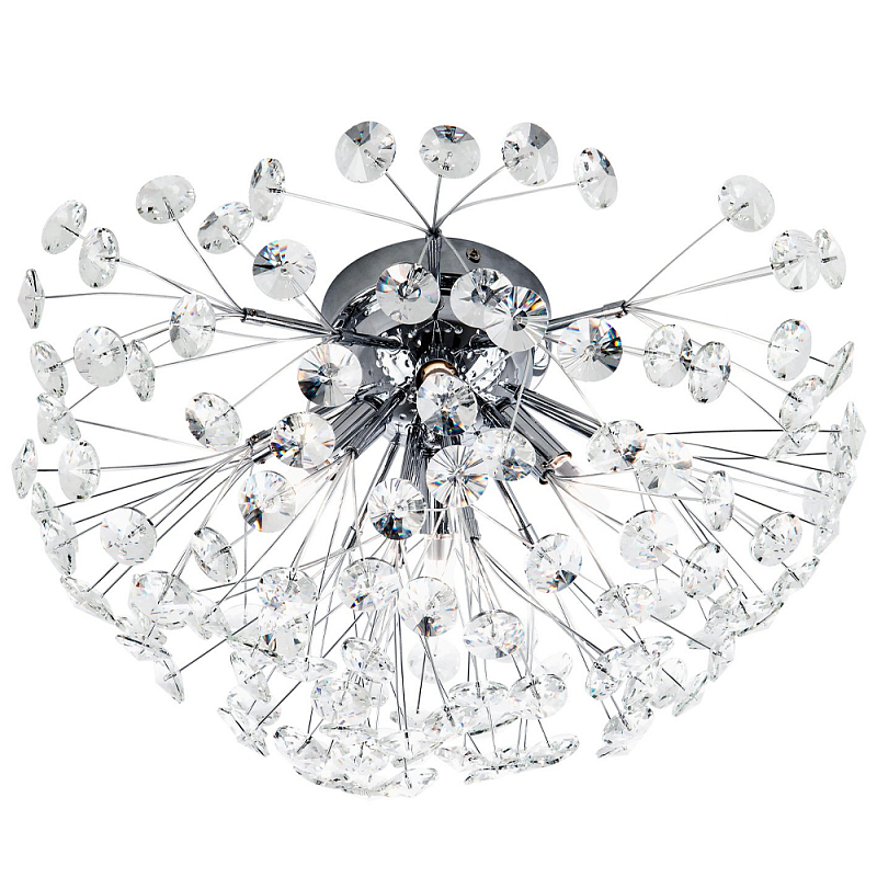 Потолочный светильник Crystal Dandelions Chrome Ceiling Lamp Хром Прозрачный Потолочный светильник Crystal Dandelions Chrome Ceiling Lamp Хром Прозрачный в Орле | Loft Concept