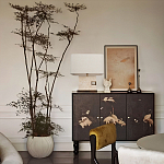 Настольная лампа с прямоугольным основанием из натурального камня c тканевым абажуром Lapis Tiburtinus варинант исполнения - 5 | Loft Concept в Орле