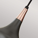  Подвесной светильник с каплевидным плафоном темного цвета Feiss варинант исполнения - 4 | Loft Concept в Орле