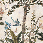 Обои ручная роспись Siam White Metal варинант исполнения - 4 | Loft Concept в Орле