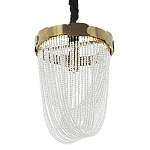 Подвесная люстра с хрустальными подвесками Riche Crystal Metal Chandelier 1 варинант исполнения - 1 | Loft Concept в Орле