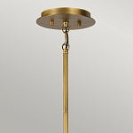 Люстра цвета латунь с 6-ю лампами свечами внутри цилиндрического абажура из черных металлических реек Kichler варинант исполнения - 4 | Loft Concept в Орле