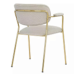 Стул Singer Chair с подлокотниками серый на золотистых ножках варинант исполнения - 3 | Loft Concept в Орле