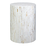 Столик с инкрустацией с перламутровым узором Dominic White варинант исполнения - 1 | Loft Concept в Орле