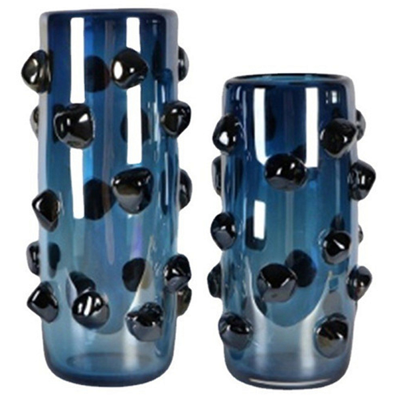 Ваза Molecule Vase Glass Blue Spheres Синий Темно-синий Ваза Molecule Vase Glass Blue Spheres Синий Темно-синий в Орле | Loft Concept