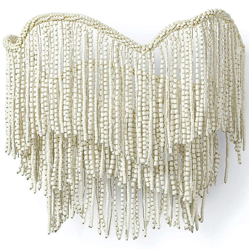 Бра Cream Color Beads Fringe Wall Lamp Кремовый Бра Cream Color Beads Fringe Wall Lamp Кремовый в Орле | Loft Concept