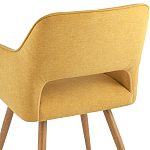 Стул в рогожке желтого цвета NEASAN STOOL варинант исполнения - 6 | Loft Concept в Орле