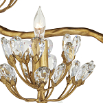 Торшер золотой в виде растения Golden Flower Glade варинант исполнения - 1 | Loft Concept в Орле