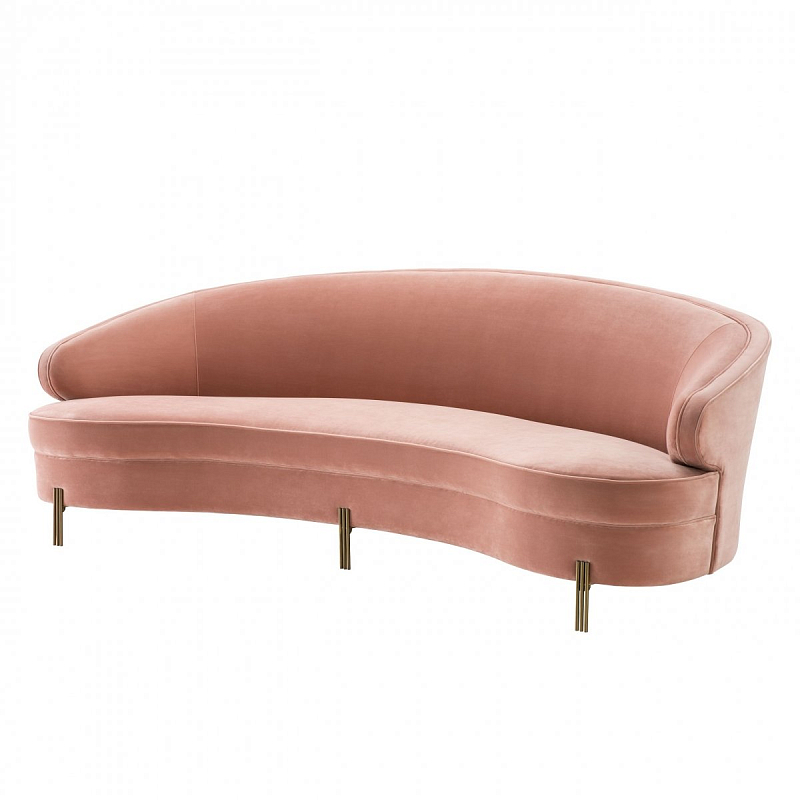 Диван Eichholtz Sofa Pierson nude Бежевый Латунь Диван Eichholtz Sofa Pierson nude Бежевый Латунь в Орле | Loft Concept