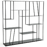 Книжный стеллаж из металла Menzie Square Metal Rack варинант исполнения - 1 | Loft Concept в Орле