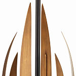 Торшер с основанием в виде стебля с листьями и тканевым абажуром Flowing Leaves варинант исполнения - 2 | Loft Concept в Орле