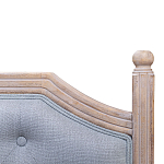 Изголовье кровати серое с мягкой обивкой из рогожки Emma Headboard варинант исполнения - 2 | Loft Concept в Орле