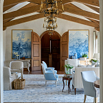 Обои ручная роспись Le Brésil Mer Bleue варинант исполнения - 4 | Loft Concept в Орле