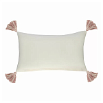 Чехол на подушку с кисточками и вышивкой птиц Ethnic mix Birds Rect варинант исполнения - 4 | Loft Concept в Орле