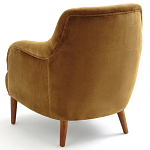 Кресло велюровое золотистого цвета Diaspro Gold  Armchair варинант исполнения - 3 | Loft Concept в Орле