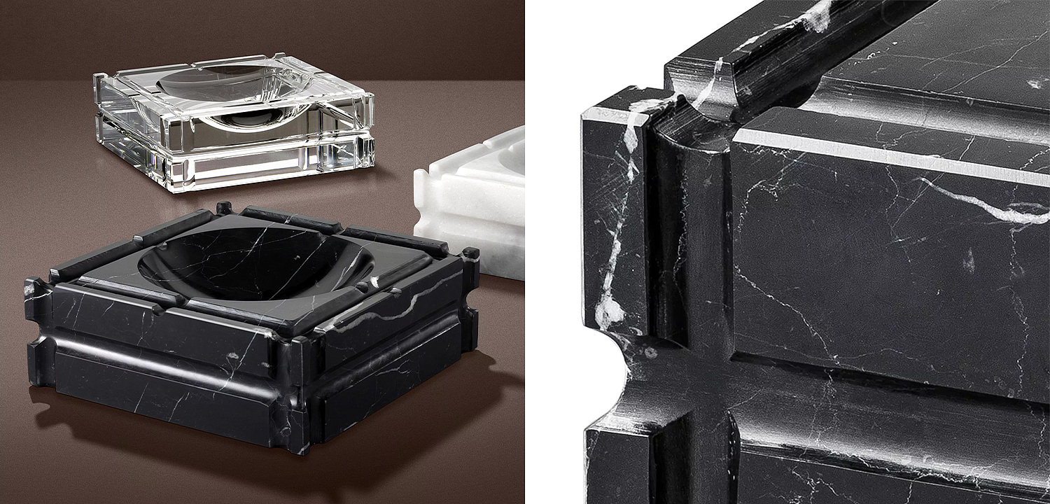 Пепельница Eichholtz Ashtray Nestor Black Пепельница Eichholtz Ashtray Nestor Black - Loft-Concept в Орле