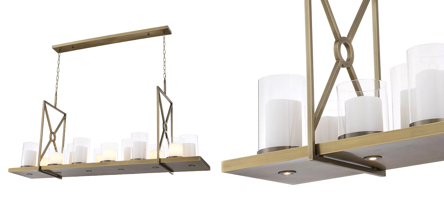 Люстра Eichholtz Chandelier Summit Brass Люстра Eichholtz Chandelier Summit Brass - Loft-Concept в Орле