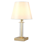 Настольная лампа с белым тканевым абажуром в форме конуса Laurent варинант исполнения - 6 | Loft Concept в Орле