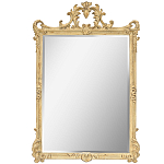 Зеркало настенное в раме бежевого цвета с эффектом старины Classic Ornament Mirror варинант исполнения - 1 | Loft Concept в Орле
